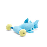 Hammerhead shark plush dog toy