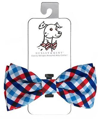Picnic Check Bow Tie by Huxley & Kent - Wiggles And Barks