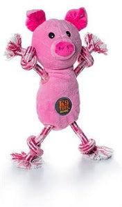 Tugs-O-Fun Pig by Charming Pet - Wiggles And Barks