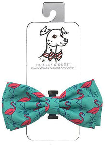 Flamingo Bow Tie by Huxley & Kent - Wiggles And Barks