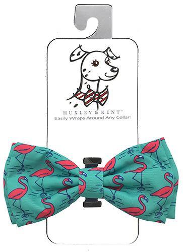 Flamingo Bow Tie by Huxley & Kent - Wiggles And Barks