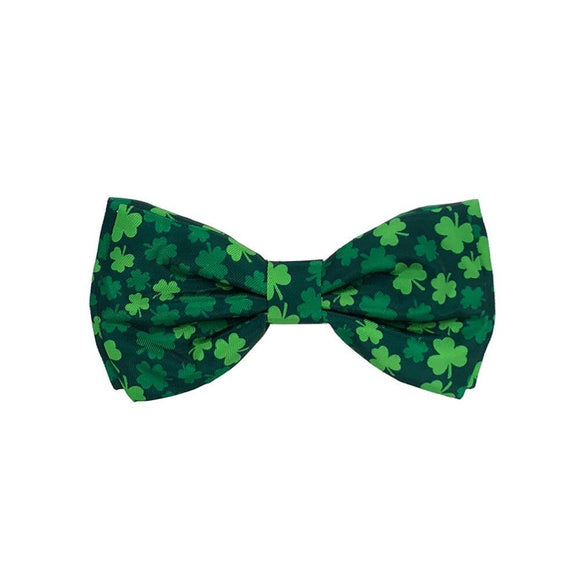 Lucky Shamrock Bow Tie by Huxley & Kent - Wiggles And Barks