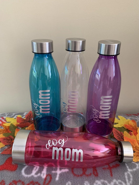 Dog Mom Water Bottle - Wiggles And Barks